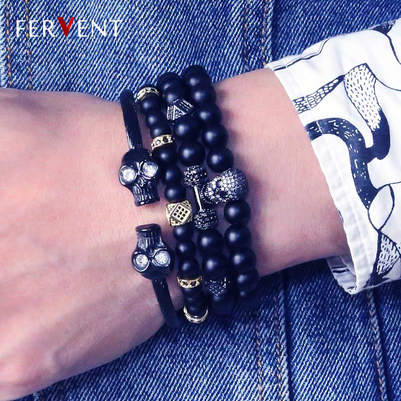 Drop shipping Trendy Plated skull charm Beads Strand Bracelet for men and women 8mm mablack onyx skull Bracelets
Drop shipping Trendy Plated skull charm Beads Strand Bracelet for men and women 8mm mablack onyx skull Bracelets
