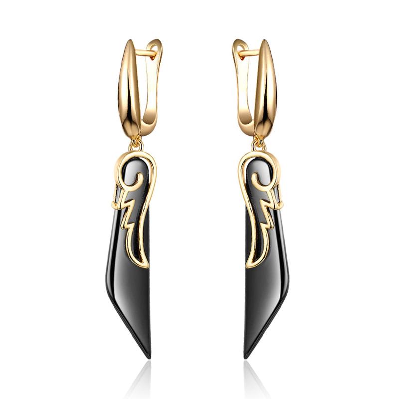 New Fashion Wing Shape Black White Ceramic Drop Earrings Gold Silver Color Dangle Earrings for Women Jewelry Accessories Gifts
New Fashion Wing Shape Black White Ceramic Drop Earrings Gold Silver Color Dangle Earrings for Women Jewelry Accessories Gifts