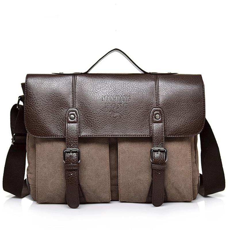 2021 New Canvas Leather Men's Briefse Casual Vintage Men's Crossbody Bag Bussiness Shoulder Messenger Bag For Women Man XA504F, Khaki
2021 New Canvas Leather Men's Briefse Casual Vintage Men's Crossbody Bag Bussiness Shoulder Messenger Bag For Women Man XA504F, Khaki