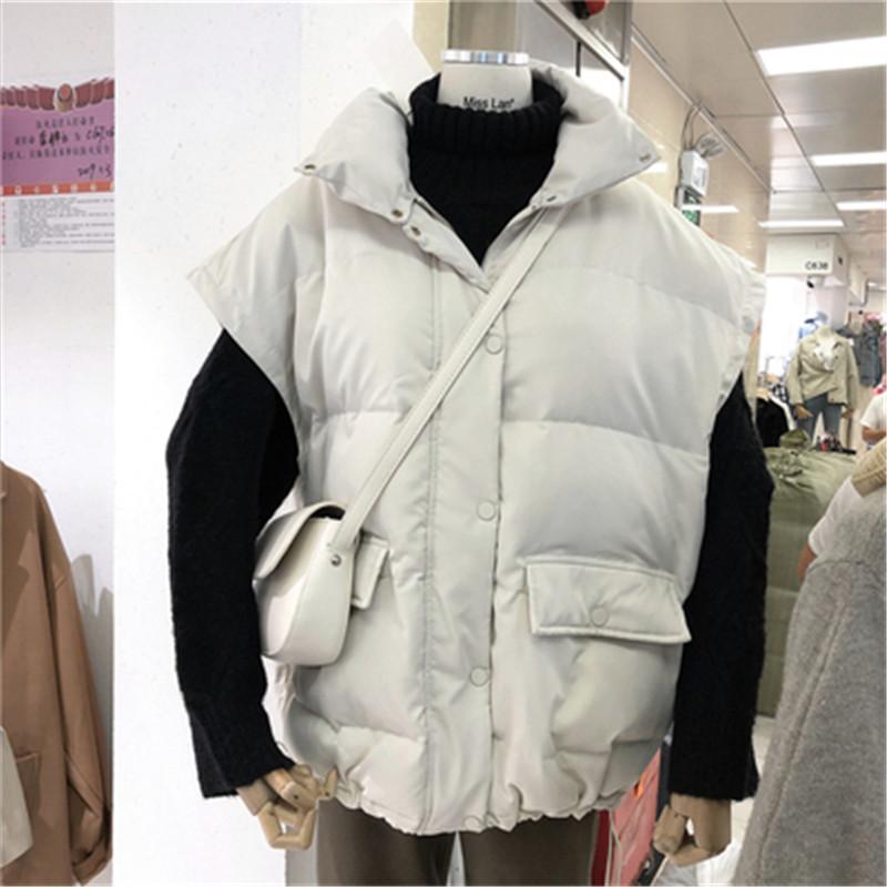 New Arrivals Thick Cotton Vest Women Winter Casual Stand Collar Sleeveless Lady Fashion Warm Cotton-Padded Waistcoat Tops 2020, Beige
New Arrivals Thick Cotton Vest Women Winter Casual Stand Collar Sleeveless Lady Fashion Warm Cotton-Padded Waistcoat Tops 2020, Beige