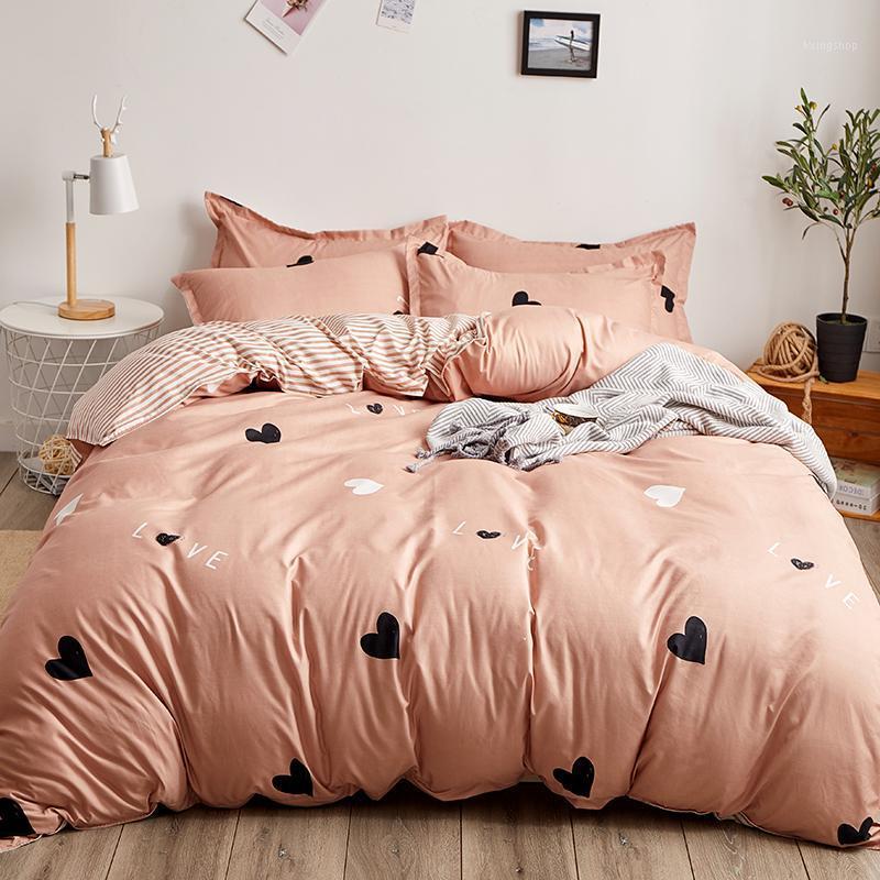 Young Girl Printed Bedding Set 4 Pcs Set Cotton Black White Love Duvet Cover Stripe Sheet Ropa De Cama 180x220 Bed Full1, As picture
Young Girl Printed Bedding Set 4 Pcs Set Cotton Black White Love Duvet Cover Stripe Sheet Ropa De Cama 180x220 Bed Full1, As picture