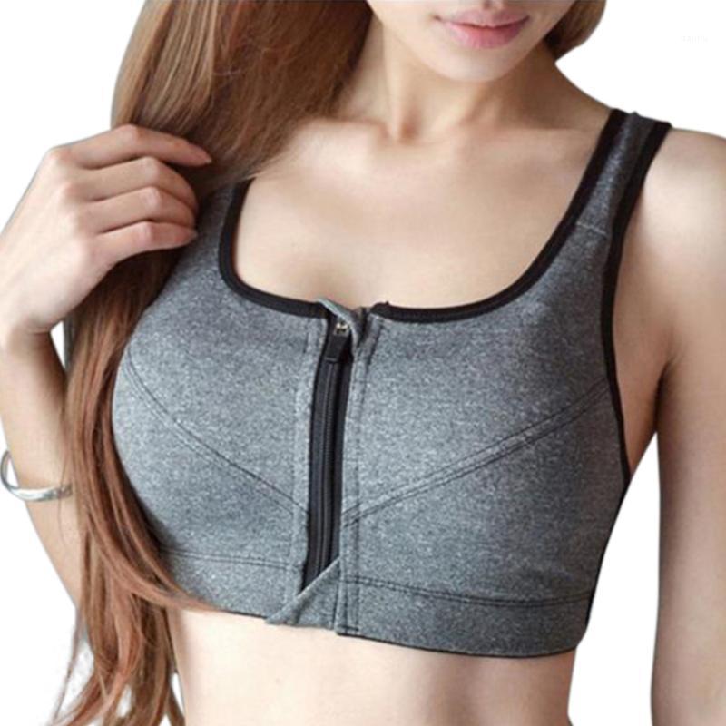 Zipper Sports Bras For Women Shockproof Breathable Vest Underwear Gym Fitness Sports Bra Ladies Without Running Yoga Tops D301, Black 
Zipper Sports Bras For Women Shockproof Breathable Vest Underwear Gym Fitness Sports Bra Ladies Without Running Yoga Tops D301, Black