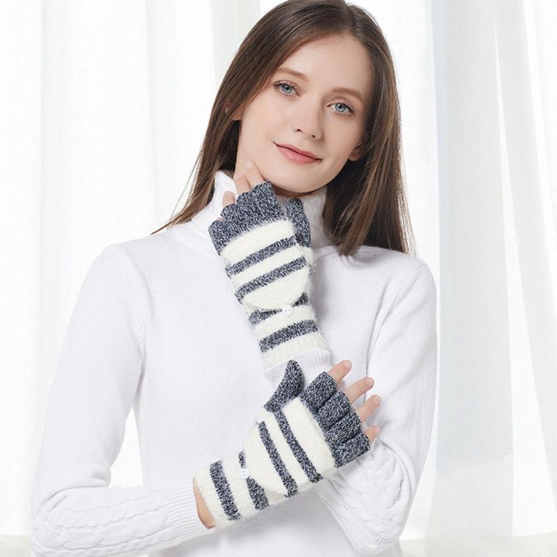 Winter Touch-screen Gloves Women Knitted Convertible Fingerless Gloves Wool Mittenss Warm Mittens Glove Streetwear Handschoenen
Winter Touch-screen Gloves Women Knitted Convertible Fingerless Gloves Wool Mittenss Warm Mittens Glove Streetwear Handschoenen