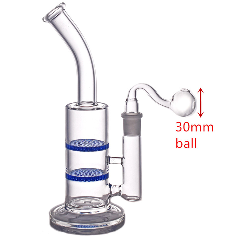 high quality 18mm joint GLASS Bongs Water Pipe Dab Oil Rigs Double Honeycomb Perc beaker Bong with 30mm ball oil burner pipe and bowl
high quality 18mm joint GLASS Bongs Water Pipe Dab Oil Rigs Double Honeycomb Perc beaker Bong with 30mm ball oil burner pipe and bowl