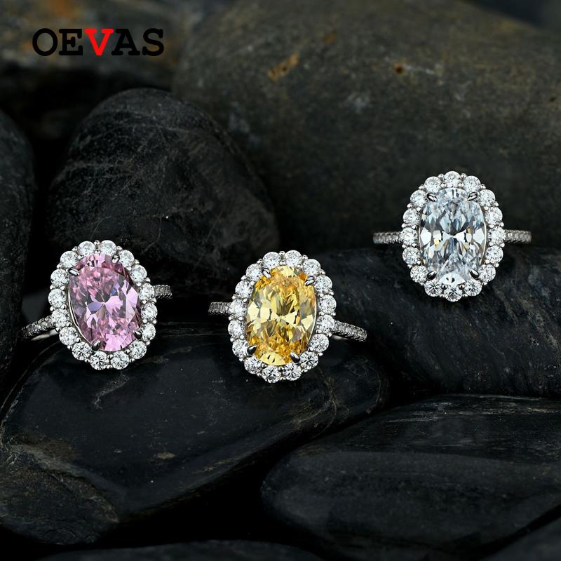 Cluster Rings OEVAS 100% 925 Sterling Sparkling Oval Topaz High Carbon Diamond Wedding For Women Engagement Party Fine Jewelry Wholesale
Cluster Rings OEVAS 100% 925 Sterling Sparkling Oval Topaz High Carbon Diamond Wedding For Women Engagement Party Fine Jewelry Wholesale