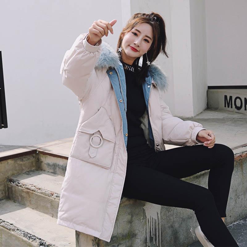 Korean Style 2020 Women Winter Jacket Oversize Loose With Fur Collar Hooded Womens Down Coat Long Padded Parka Mujer Invierno, Beige
Korean Style 2020 Women Winter Jacket Oversize Loose With Fur Collar Hooded Womens Down Coat Long Padded Parka Mujer Invierno, Beige