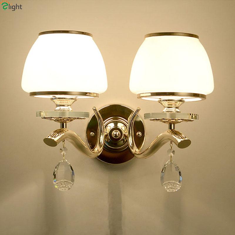 Modern Gold Metal Led Wall Lamp Bedroom Crystal Deco Led Wall Lights Fixtures Living Room Glass Light Corridor Sconce
Modern Gold Metal Led Wall Lamp Bedroom Crystal Deco Led Wall Lights Fixtures Living Room Glass Light Corridor Sconce