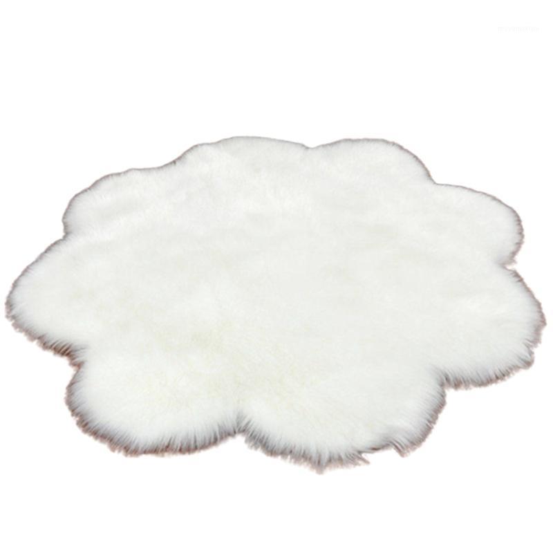 Flower Shape Solid Faux Fur Carpet Imitation Artificial Sheepskin Wool Floor Rug Shaggy Area Carpets for Living Room Bedroom-Whi1, White
Flower Shape Solid Faux Fur Carpet Imitation Artificial Sheepskin Wool Floor Rug Shaggy Area Carpets for Living Room Bedroom-Whi1, White