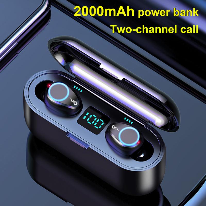 F9-8 TWS Bluetooth Headset Wireless Touch Digital Breathing Light Headphone Noise Reduction Waterproof Wireless Earbuds, Black
F9-8 TWS Bluetooth Headset Wireless Touch Digital Breathing Light Headphone Noise Reduction Waterproof Wireless Earbuds, Black