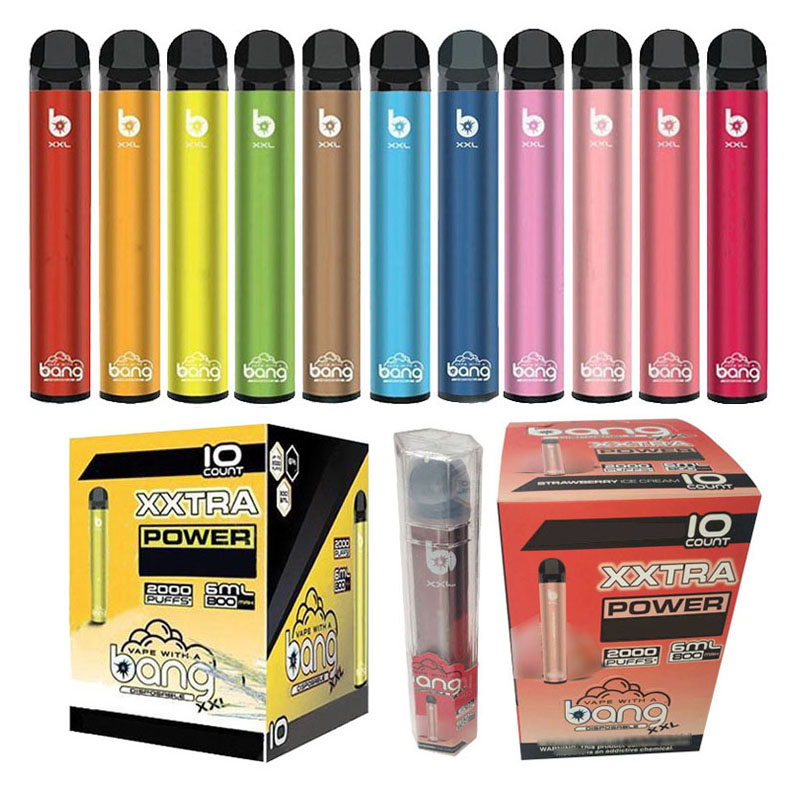 2000 puffs Disposable Vaporizer Pen Bang XXL hit vapor pod vape hits fast heat super hottest Luxury sign fashion E Cigarette
2000 puffs Disposable Vaporizer Pen Bang XXL hit vapor pod vape hits fast heat super hottest Luxury sign fashion E Cigarette