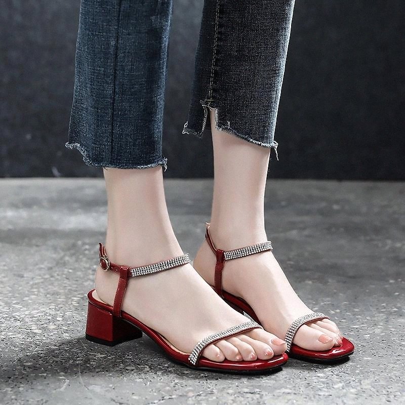Rimocy Fashion Summer High Square Heels Crystal Sandals Women 2020 Solid Red Black Rhinestones Party Wedding Shoes Woman Pumps #Mt1T
Rimocy Fashion Summer High Square Heels Crystal Sandals Women 2020 Solid Red Black Rhinestones Party Wedding Shoes Woman Pumps #Mt1T