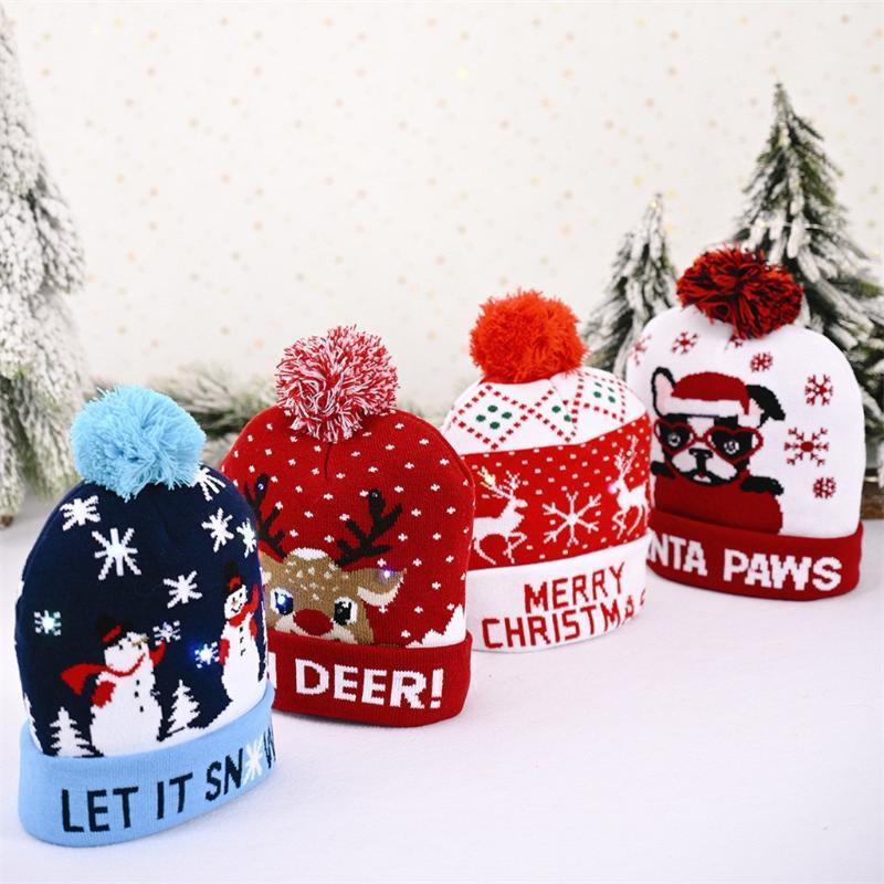 Luminous Christmas Hat Mens Women Chlidren Beanie Winter Hats Knitted With Led Light Flash Lamp Gorro Navidad Christmas Hats1 
Luminous Christmas Hat Mens Women Chlidren Beanie Winter Hats Knitted With Led Light Flash Lamp Gorro Navidad Christmas Hats1