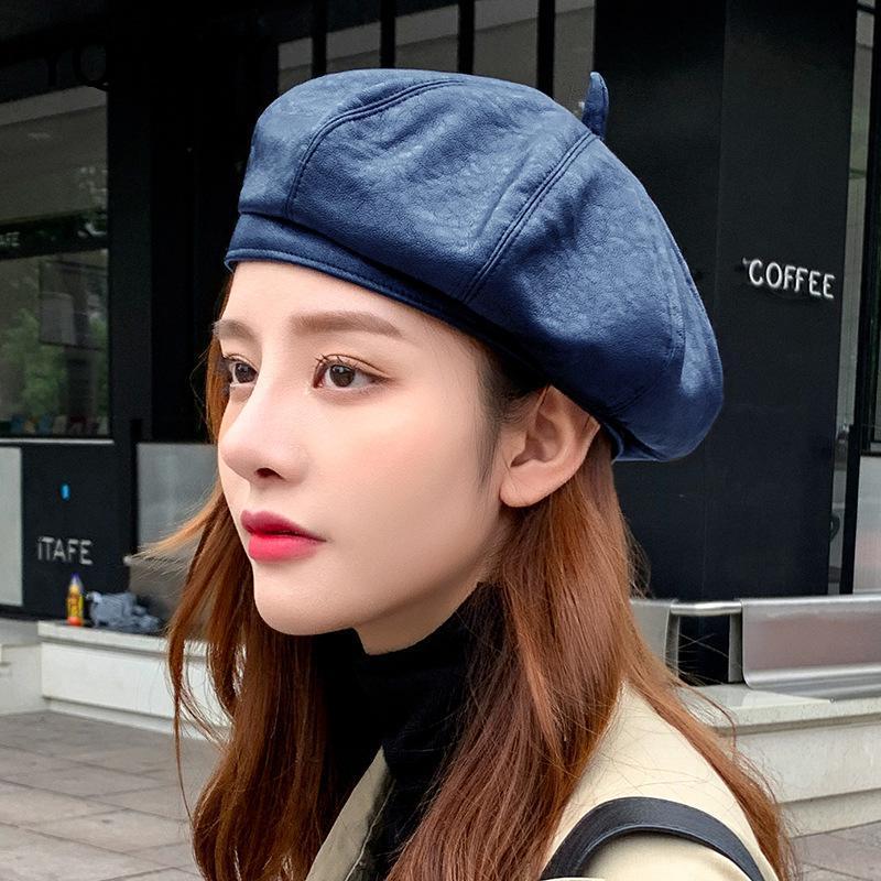 YQYXCY Hats For Women's Winter Beret Leather Painter Cap Pumpkin Hat Female Solid Color Retro British Beret Cap Winter Hat, Black
YQYXCY Hats For Women's Winter Beret Leather Painter Cap Pumpkin Hat Female Solid Color Retro British Beret Cap Winter Hat, Black