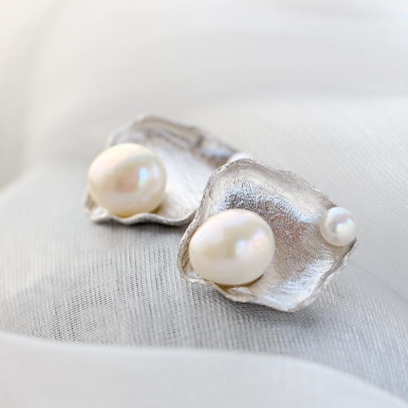 Stud Handmade Creative Female Trendy Natural Baroque Freshwater Pearl Personality Irregular 925 Sterling Silver Earring Jewelry Gift
Stud Handmade Creative Female Trendy Natural Baroque Freshwater Pearl Personality Irregular 925 Sterling Silver Earring Jewelry Gift
