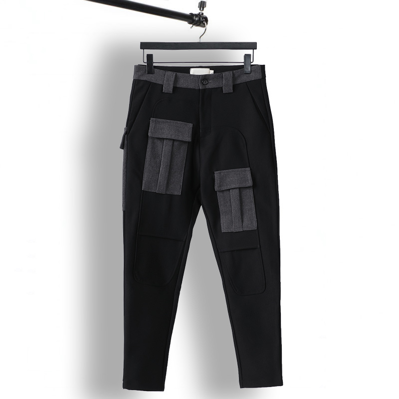 2021 New Original Fall Winter Personality Patchwork Pocket Slim Men Casual Pants XV3T, Black
2021 New Original Fall Winter Personality Patchwork Pocket Slim Men Casual Pants XV3T, Black