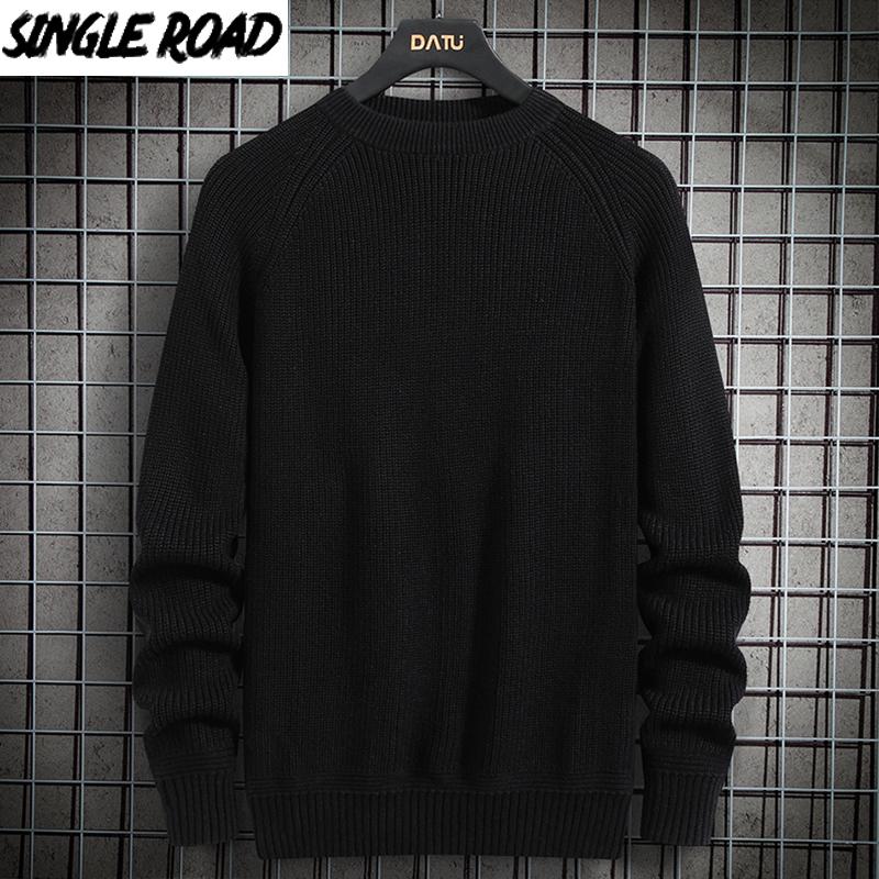 SingleRoad Mens Knitted Sweater Men 2020 Winter Solid Sweaters Pullover Jumper Harajuku Korean Style Casual Black Sweater Men
SingleRoad Mens Knitted Sweater Men 2020 Winter Solid Sweaters Pullover Jumper Harajuku Korean Style Casual Black Sweater Men