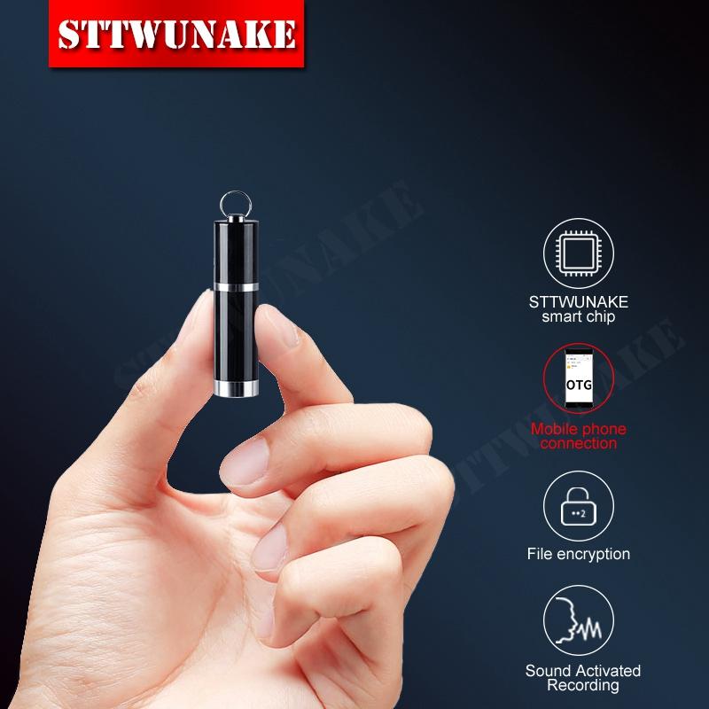 STTWUNAKE voice recorder mini activated recording dictaphone audio sound digital professional micro flash drive