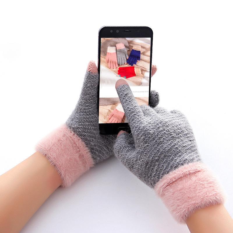 Gloves women's winter cute plush warm riding gloves Outdoor windproof and cold proof Touch screen women
Gloves women's winter cute plush warm riding gloves Outdoor windproof and cold proof Touch screen women