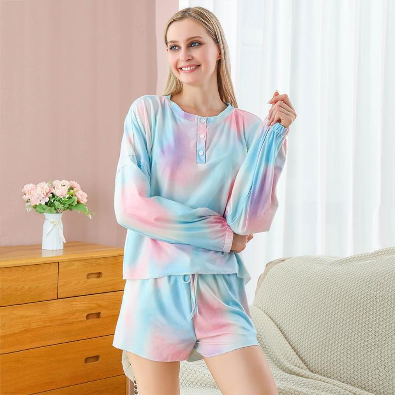 Womens Tie-dye Printing Tracksuits Shorts Long Sleeve Tops Gym Clothing 2 Piece Ladies Fashion Sweatshirt 2020 #31, Blue
Womens Tie-dye Printing Tracksuits Shorts Long Sleeve Tops Gym Clothing 2 Piece Ladies Fashion Sweatshirt 2020 #31, Blue