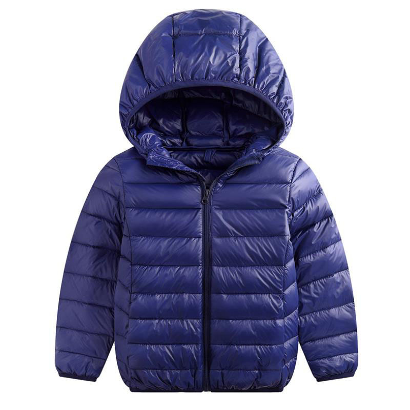 90% Duck Down Winter Down Jacket boy girl Child Kid Light Coat Hooded Thin Warm big boys Outerwears 2 4 6 8 10 12 14 16 Years LJ201017