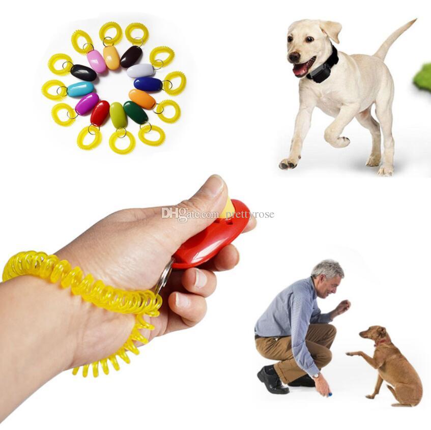 Pet Cat Dog Training Clicker Universal Animal Dog Trainer Sound Obedience Aid Wrist Strap Training Tool Pet Supplies Dog Accessories