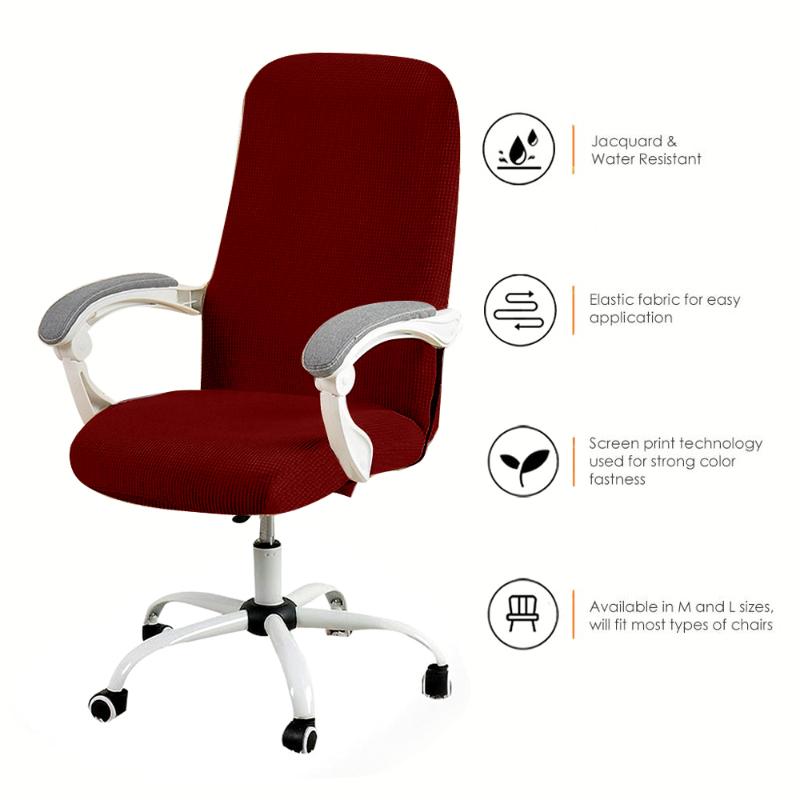 Computer Chair Cover Water Resistant Jacquard Office Chair Elastic Slipcover for Home Armchair 1PC sillas de oficina
Computer Chair Cover Water Resistant Jacquard Office Chair Elastic Slipcover for Home Armchair 1PC sillas de oficina