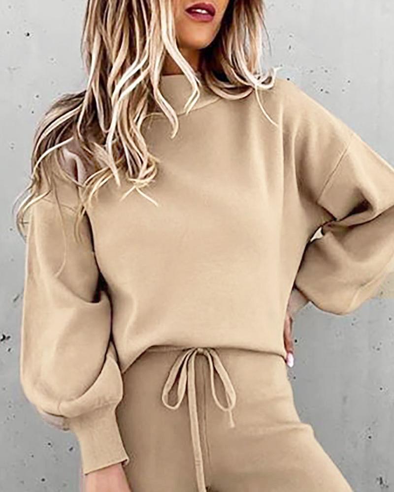 Women Two Piece Set Spring Autumn Fashion Long Sleeve Top and Pant Playsuit Plus Size Loose Solid Color Casual Sport Suits, Dark grey
Women Two Piece Set Spring Autumn Fashion Long Sleeve Top and Pant Playsuit Plus Size Loose Solid Color Casual Sport Suits, Dark grey