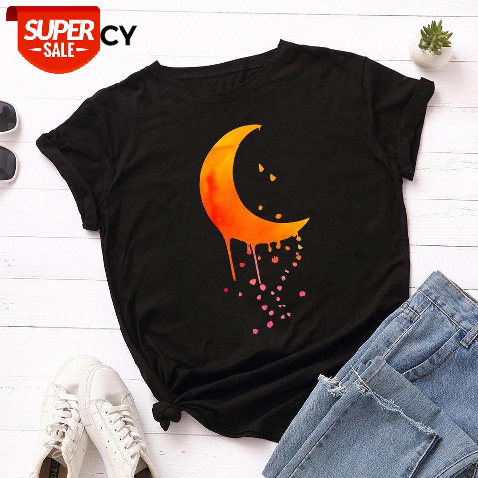 JFUNCY Plus Size Moon Print Women T-shirt 100% Cotton Tshirt Summer Tees Tops O Neck Short Sleeve Woman T Shirt Female Shirts #X71P, White
JFUNCY Plus Size Moon Print Women T-shirt 100% Cotton Tshirt Summer Tees Tops O Neck Short Sleeve Woman T Shirt Female Shirts #X71P, White