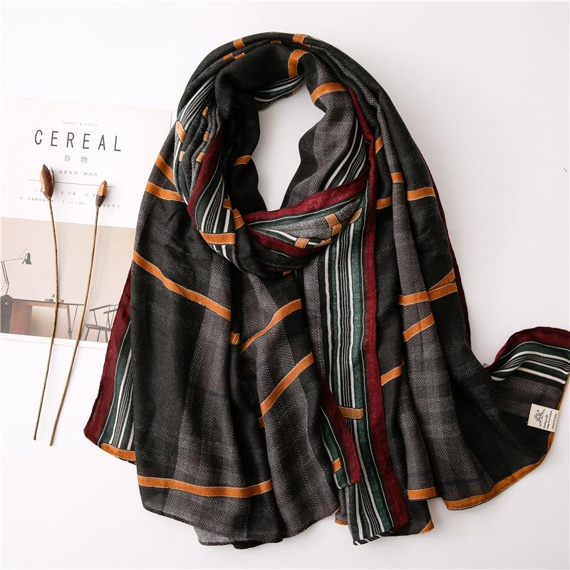 Spring New Style Western Plaid Chain Cotton Linen Handfeel Long Silk Women 's Scarf Travel Sun-resistant Shawl
Spring New Style Western Plaid Chain Cotton Linen Handfeel Long Silk Women 's Scarf Travel Sun-resistant Shawl