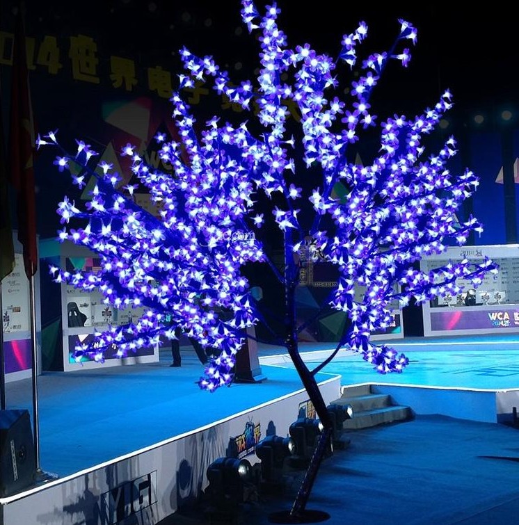 LED Cherry Blossom Garden Decorations Tree Light 864pcs LED Bulbs 18m Height 110220VAC Seven Colors for Option Rainproof Outdoor7687519