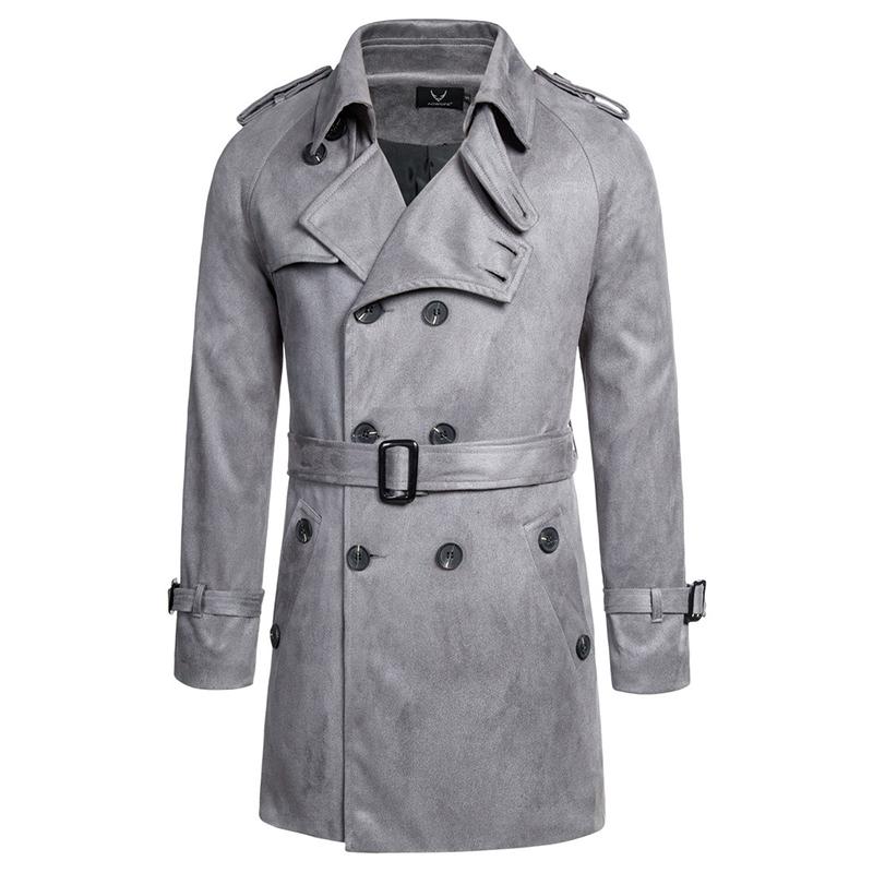 2020 Autumn Long Trench Coat Men New Double Breasted Suede Coat Men Slim Fit Pea British Style Windbreaker Jacket, Black
2020 Autumn Long Trench Coat Men New Double Breasted Suede Coat Men Slim Fit Pea British Style Windbreaker Jacket, Black