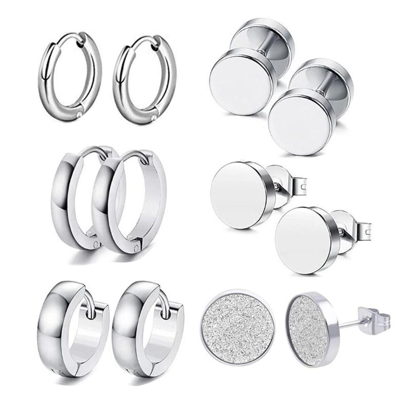NEW 6 Pairs/Set Stainless Steel Punk Earrings Hip Hop Rock Gothic Ear Studs Unisex Women Men Decorations Jewelry Gift DROPSHIP
NEW 6 Pairs/Set Stainless Steel Punk Earrings Hip Hop Rock Gothic Ear Studs Unisex Women Men Decorations Jewelry Gift DROPSHIP