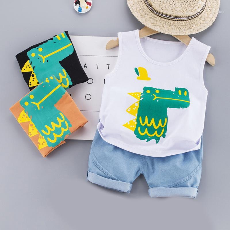 Baby Clothing 2020 Summer Baby Boy Outfit Girl Summer Clothes Cotton Cartoon Dinasour Print Sleeveless Vest+Denim Shorts Suit1, Ah622white
Baby Clothing 2020 Summer Baby Boy Outfit Girl Summer Clothes Cotton Cartoon Dinasour Print Sleeveless Vest+Denim Shorts Suit1, Ah622white