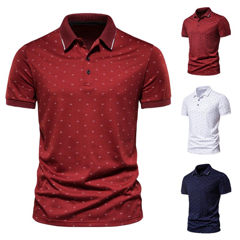 Men's Polos 2022 Summer Fashion Casual Boat Anchor Print Lapel Slim Shape Business Short Sleeve Shirt, White;black
Men's Polos 2022 Summer Fashion Casual Boat Anchor Print Lapel Slim Shape Business Short Sleeve Shirt, White;black