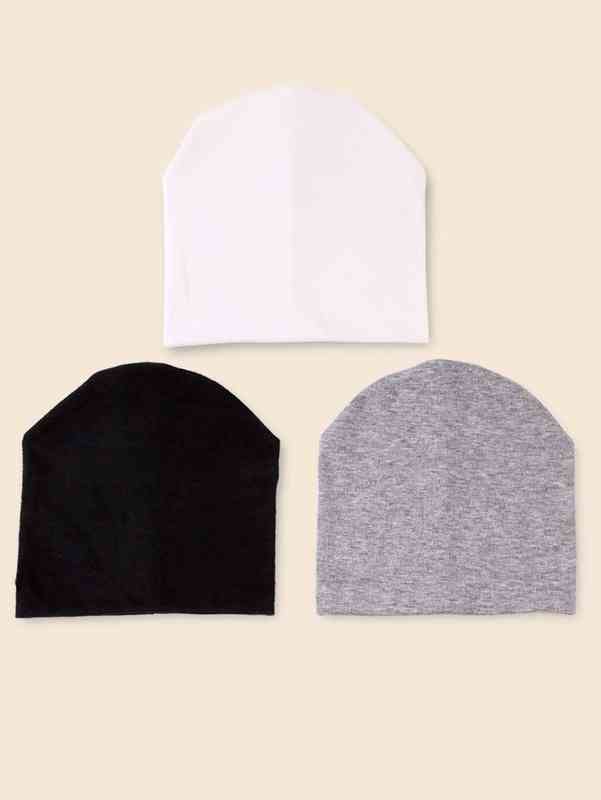 3pcs Baby Solid Hat SHE01