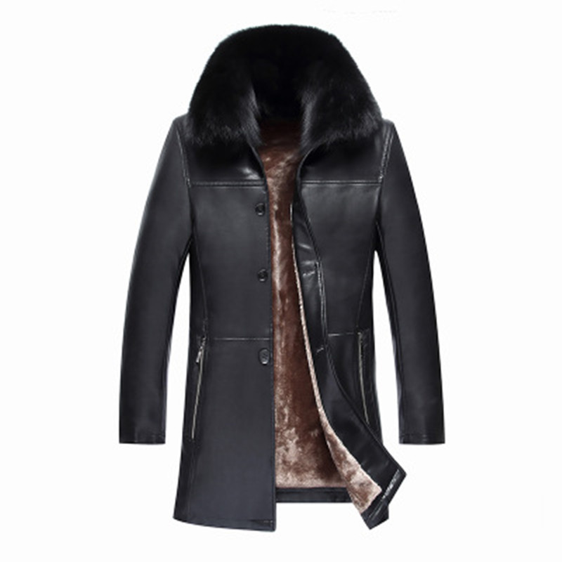2020 new brand lambskin lapel single winter breasted man's thicken leather jacket 6QEO, Pictur color 1
2020 new brand lambskin lapel single winter breasted man's thicken leather jacket 6QEO, Pictur color 1