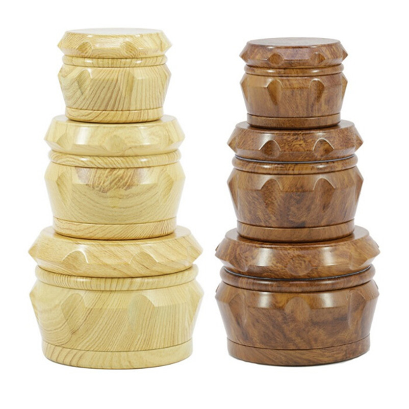 Drum Style Hard Herb Grinder For Tobacco 40MM 50MM 63MM 4 Piece Acrylic Smoking Herb Grinder With Wooden Wood Crusher Leaf Design DHL
Drum Style Hard Herb Grinder For Tobacco 40MM 50MM 63MM 4 Piece Acrylic Smoking Herb Grinder With Wooden Wood Crusher Leaf Design DHL