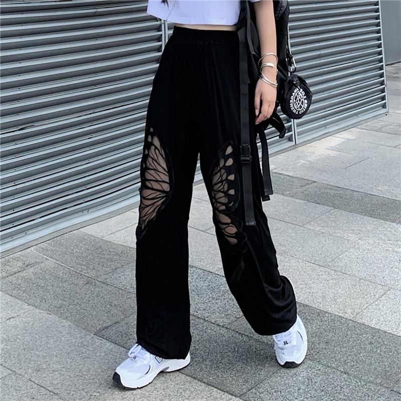 Hollow out butterfly Straight trousers women autumn winter fashion brand long capris Korean ins back casual loose wide leg pants, Black
Hollow out butterfly Straight trousers women autumn winter fashion brand long capris Korean ins back casual loose wide leg pants, Black