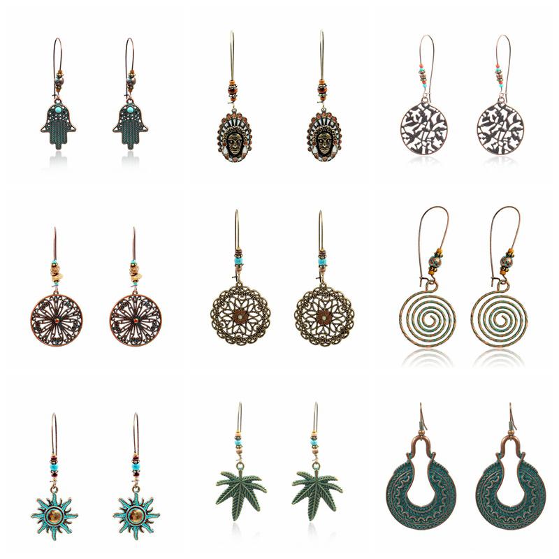 Many Styles Ethnic plant fashion drop earrings Bohemian Summer charm earrings circle gift vintage jewelry women girls party
Many Styles Ethnic plant fashion drop earrings Bohemian Summer charm earrings circle gift vintage jewelry women girls party