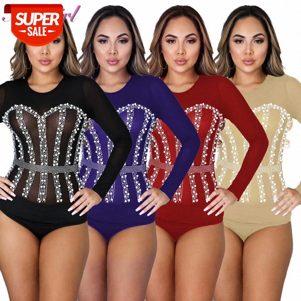 Sexy Sheer Mesh Patchwork Pearl Diamonds Bodysuit Women Long Sleeve See Through Party Club Jumpsuit Outfit Rompers Lady Body Top #bj0F, Black;white
Sexy Sheer Mesh Patchwork Pearl Diamonds Bodysuit Women Long Sleeve See Through Party Club Jumpsuit Outfit Rompers Lady Body Top #bj0F, Black;white
