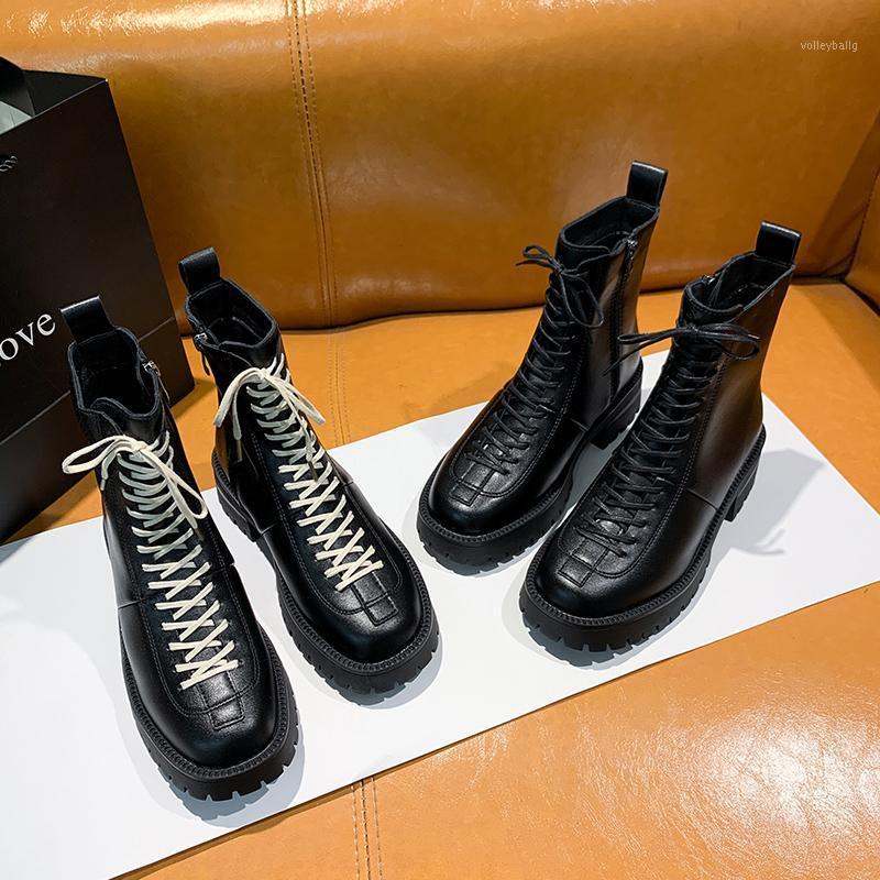 Black Women Boots Ankle Boots Women Autumn Winter Round Toe Lace Up Shoes Woman Fashion Motorcycle Platform Botas1
Black Women Boots Ankle Boots Women Autumn Winter Round Toe Lace Up Shoes Woman Fashion Motorcycle Platform Botas1