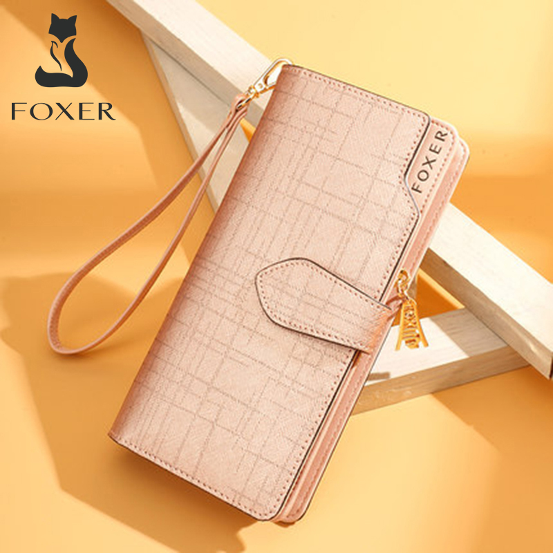 FOXER Cowhide Leather Wallets Card Holder Purses High Quality Long Wallet Women's Wallet Lady Zipper Clutch Bag with Wristlet C1115, 253004f4a
FOXER Cowhide Leather Wallets Card Holder Purses High Quality Long Wallet Women's Wallet Lady Zipper Clutch Bag with Wristlet C1115, 253004f4a