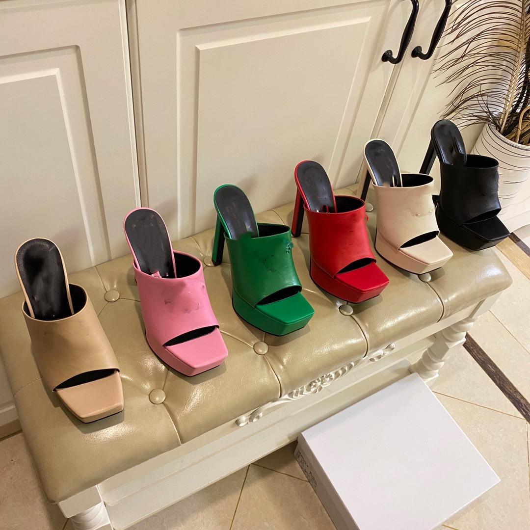 Luxury slippers platform super high heel personalized leather catwalk design stiletto sandals sexy party size 35-42, Khaki
Luxury slippers platform super high heel personalized leather catwalk design stiletto sandals sexy party size 35-42, Khaki