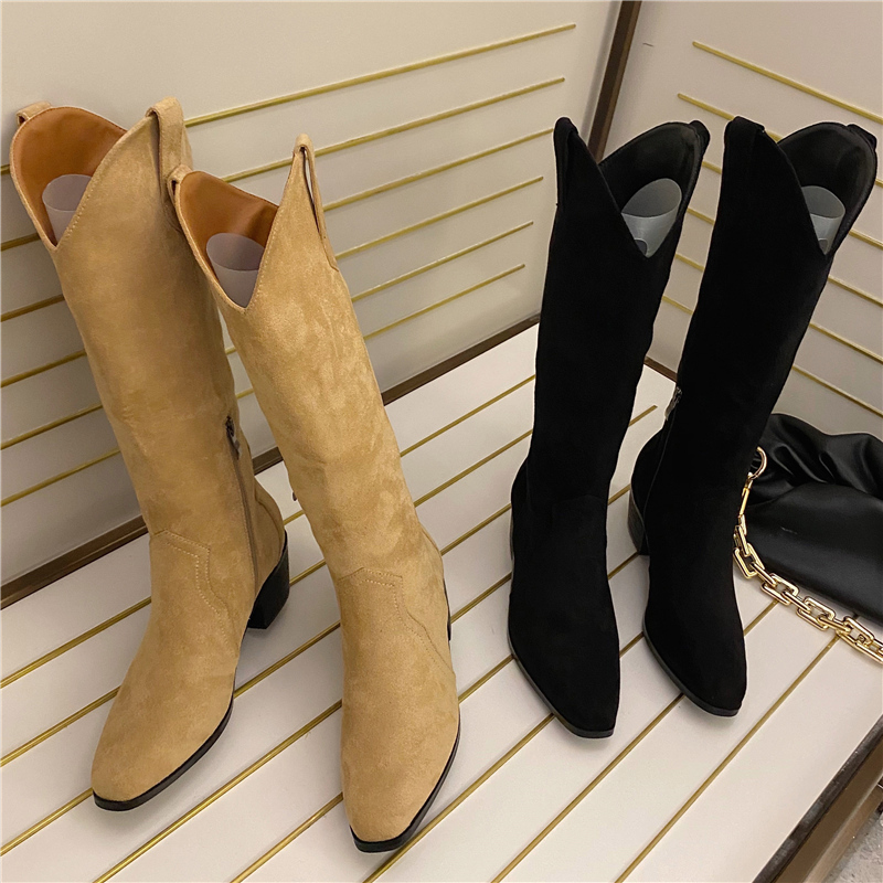 2021 New Ins Thick Women High Heels Herd Mid Calf Lady Riding Cowboy Winter Designer Head Boots G22f, Apricot
2021 New Ins Thick Women High Heels Herd Mid Calf Lady Riding Cowboy Winter Designer Head Boots G22f, Apricot
