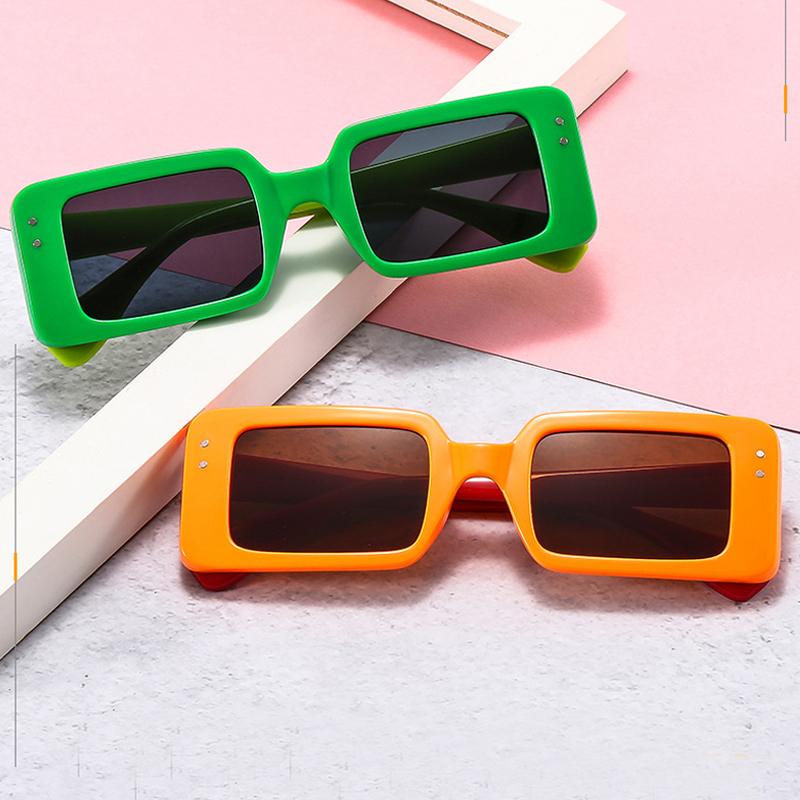 Sunglasses Vintage Small Square Rivet For Women Fashion Gradient Candy Color Orange Green Sun Glasses Female Uv400 Shades, White;black
Sunglasses Vintage Small Square Rivet For Women Fashion Gradient Candy Color Orange Green Sun Glasses Female Uv400 Shades, White;black