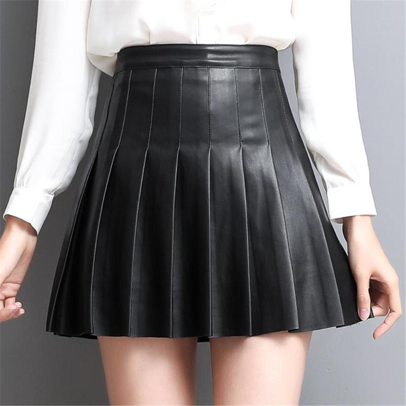 Plus Size Female Above Knee High Waist Short Skirt Women Stitching Pleated Autumn oversize Winter Genuine Leather Pleat Skirts, Beige
Plus Size Female Above Knee High Waist Short Skirt Women Stitching Pleated Autumn oversize Winter Genuine Leather Pleat Skirts, Beige