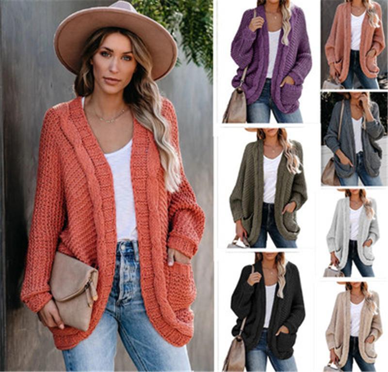 Women Cardigan Knitted Sweaters Fashion Trend Long Sleeve Casual Loose Tops Desigenr Famale Autumn New Plus Size Coarse Stitch Sweater Coat
Women Cardigan Knitted Sweaters Fashion Trend Long Sleeve Casual Loose Tops Desigenr Famale Autumn New Plus Size Coarse Stitch Sweater Coat