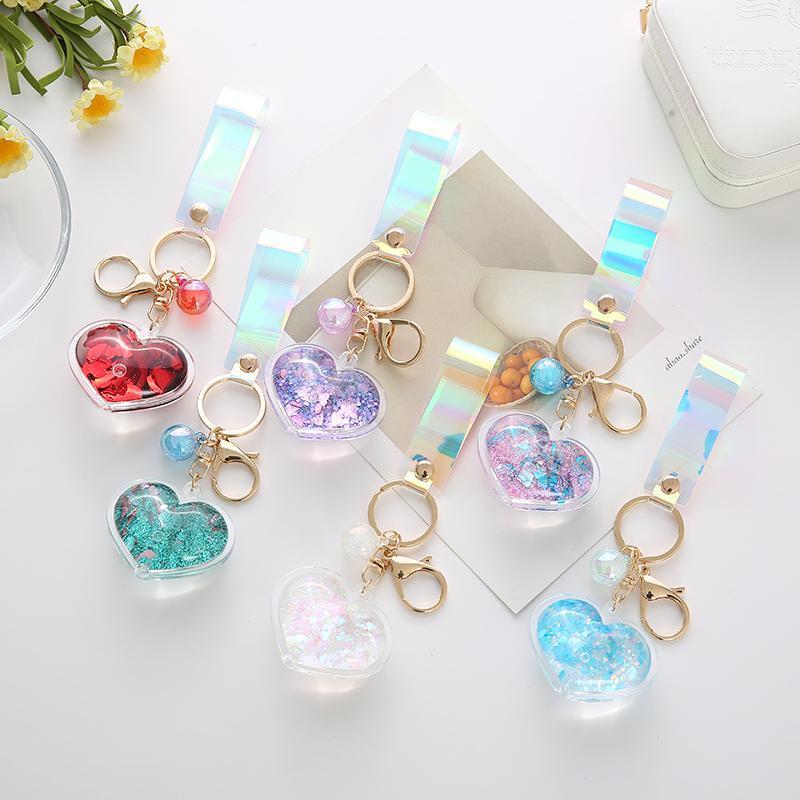 New Heart Shape Move Glitter Quicksand Key chain for Women Men Gift Bag Pendaht Jewelry Acessory Key Ring Holder WA02011
New Heart Shape Move Glitter Quicksand Key chain for Women Men Gift Bag Pendaht Jewelry Acessory Key Ring Holder WA02011