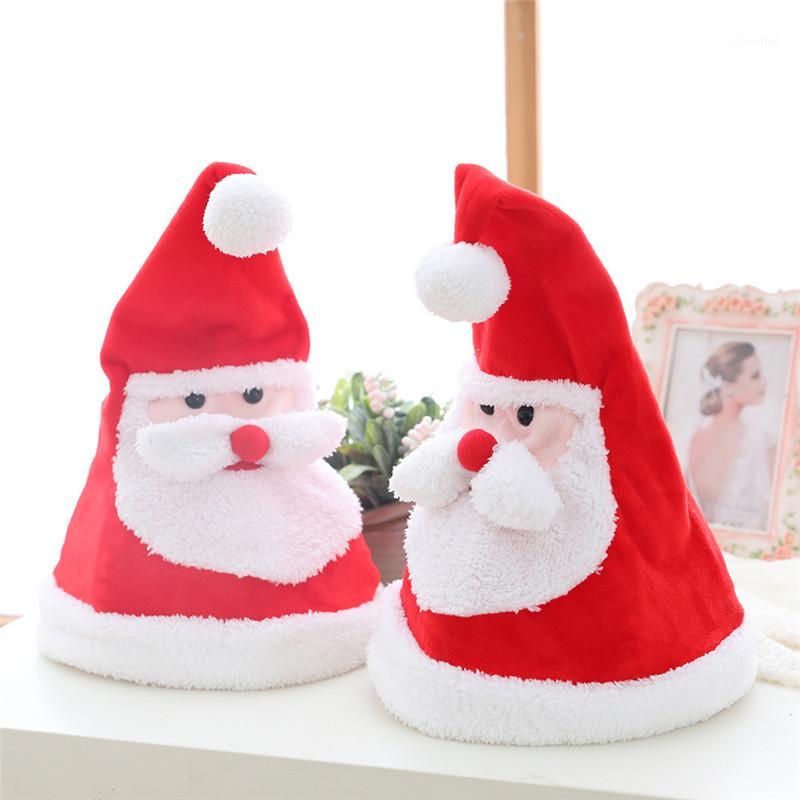Santa Claus Hat Electric Glowing Christmas Plush Cap with Light Sing Swing Hat Xmas Decor Festive & Party Supplies Gifts for kid1
Santa Claus Hat Electric Glowing Christmas Plush Cap with Light Sing Swing Hat Xmas Decor Festive & Party Supplies Gifts for kid1