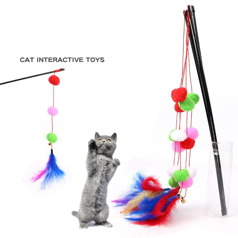 59CM Cat Toy Three Balls Tandem Color Feathers Funny Cats Hair Ball Funny Cats Supplies Random Color Hot Sale
59CM Cat Toy Three Balls Tandem Color Feathers Funny Cats Hair Ball Funny Cats Supplies Random Color Hot Sale